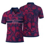 Atlanta Braves Polo Shirt Custom Paisley Band Navy Best Selling