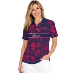 Atlanta Braves Polo Shirt Custom Paisley Band Navy Best Selling