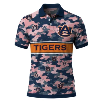 Auburn Tigers Polo Shirt Customized Camo Band Navy Blue Best Selling