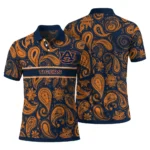 Auburn Tigers Polo Shirt Customized Paisley Band Navy Blue Best Selling