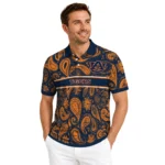 Auburn Tigers Polo Shirt Customized Paisley Band Navy Blue Best Selling