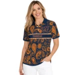 Auburn Tigers Polo Shirt Customized Paisley Band Navy Blue Best Selling