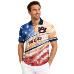 Auburn Tigers Polo Shirt Customized Star Stripes Red Blue Best Selling