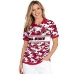 Ball State Cardinals Polo Shirt Customized Camo Band Red Best Selling
