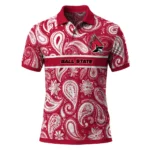 Ball State Cardinals Polo Shirt Customized Paisley Band Red Best Selling