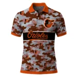Baltimore Orioles Polo Shirt Customized Camo Band Orange Best Selling
