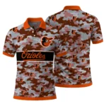Baltimore Orioles Polo Shirt Customized Camo Band Orange Best Selling
