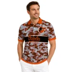 Baltimore Orioles Polo Shirt Customized Camo Band Orange Best Selling