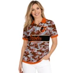 Baltimore Orioles Polo Shirt Customized Camo Band Orange Best Selling