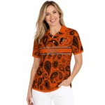 Baltimore Orioles Polo Shirt Customized Paisley Band Orange Best Selling