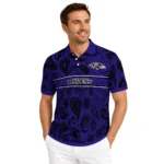 Baltimore Ravens Polo Shirt Customized Paisley Band Purple Best Selling