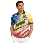 Baylor Bears Polo Shirt Personalized Star Stripes Red Blue Best Selling