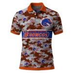 Boise State Broncos Polo Shirt Custom Camo Band Orange Best Selling