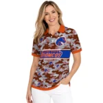 Boise State Broncos Polo Shirt Custom Camo Band Orange Best Selling