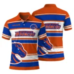 Boise State Broncos Polo Shirt Custom Horizontal Blocks Orange Best Selling