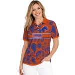 Boise State Broncos Polo Shirt Custom Paisley Band Orange Best Selling