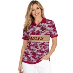Boston College Eagles Polo Shirt Personalized Camo Band Maroon Best Selling