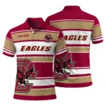 Boston College Eagles Polo Shirt Personalized Horizontal Blocks Maroon Best Selling