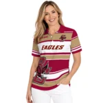 Boston College Eagles Polo Shirt Personalized Horizontal Blocks Maroon Best Selling