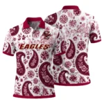 Boston College Eagles Polo Shirt Personalized Paisley Florals Maroon White Best Selling