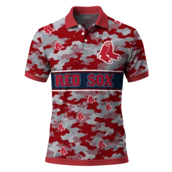 Boston Red Sox Polo Shirt Personalized Camo Band Red Best Selling