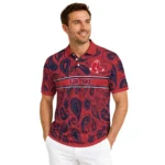 Boston Red Sox Polo Shirt Personalized Paisley Band Red Best Selling
