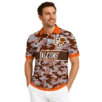 Bowling Green Falcons Polo Shirt Custom Camo Band Orange Best Selling