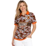 Bowling Green Falcons Polo Shirt Custom Camo Band Orange Best Selling