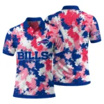 Buffalo Bills Polo Shirt Personalized Pixel Camo Blue Best Selling