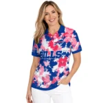 Buffalo Bills Polo Shirt Personalized Pixel Camo Blue Best Selling