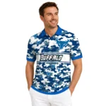 Buffalo Bulls Polo Shirt Personalized Camo Band Royal Blue Best Selling