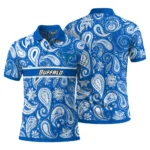 Buffalo Bulls Polo Shirt Personalized Paisley Band Royal Blue Best Selling