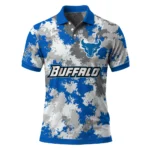 Buffalo Bulls Polo Shirt Personalized Pixel Camo Royal Blue Best Selling