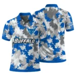 Buffalo Bulls Polo Shirt Personalized Pixel Camo Royal Blue Best Selling