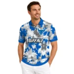 Buffalo Bulls Polo Shirt Personalized Pixel Camo Royal Blue Best Selling