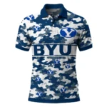 Byu Cougars Polo Shirt Customized Camo Band Blue Best Selling