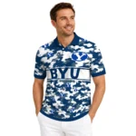 Byu Cougars Polo Shirt Customized Camo Band Blue Best Selling
