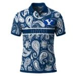 Byu Cougars Polo Shirt Customized Paisley Band Blue Best Selling