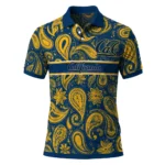 California Golden Bears Polo Shirt Personalized Paisley Band Blue Best Selling