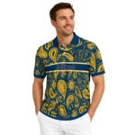 California Golden Bears Polo Shirt Personalized Paisley Band Blue Best Selling