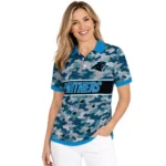 Carolina Panthers Polo Shirt Custom Camo Band Blue Best Selling