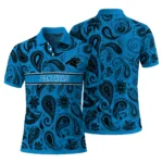 Carolina Panthers Polo Shirt Custom Paisley Band Blue Best Selling