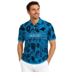 Carolina Panthers Polo Shirt Custom Paisley Band Blue Best Selling