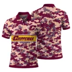 Central Michigan Chippewas Polo Shirt Custom Camo Band Maroon Best Selling