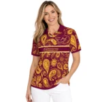 Central Michigan Chippewas Polo Shirt Custom Paisley Band Maroon Best Selling