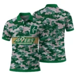 Charlotte 49ers Polo Shirt Custom Camo Band Green Best Selling