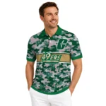 Charlotte 49ers Polo Shirt Custom Camo Band Green Best Selling