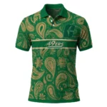 Charlotte 49ers Polo Shirt Custom Paisley Band Green Best Selling