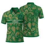 Charlotte 49ers Polo Shirt Custom Paisley Band Green Best Selling