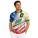 Charlotte 49ers Polo Shirt Custom Star Stripes Red Blue Best Selling
